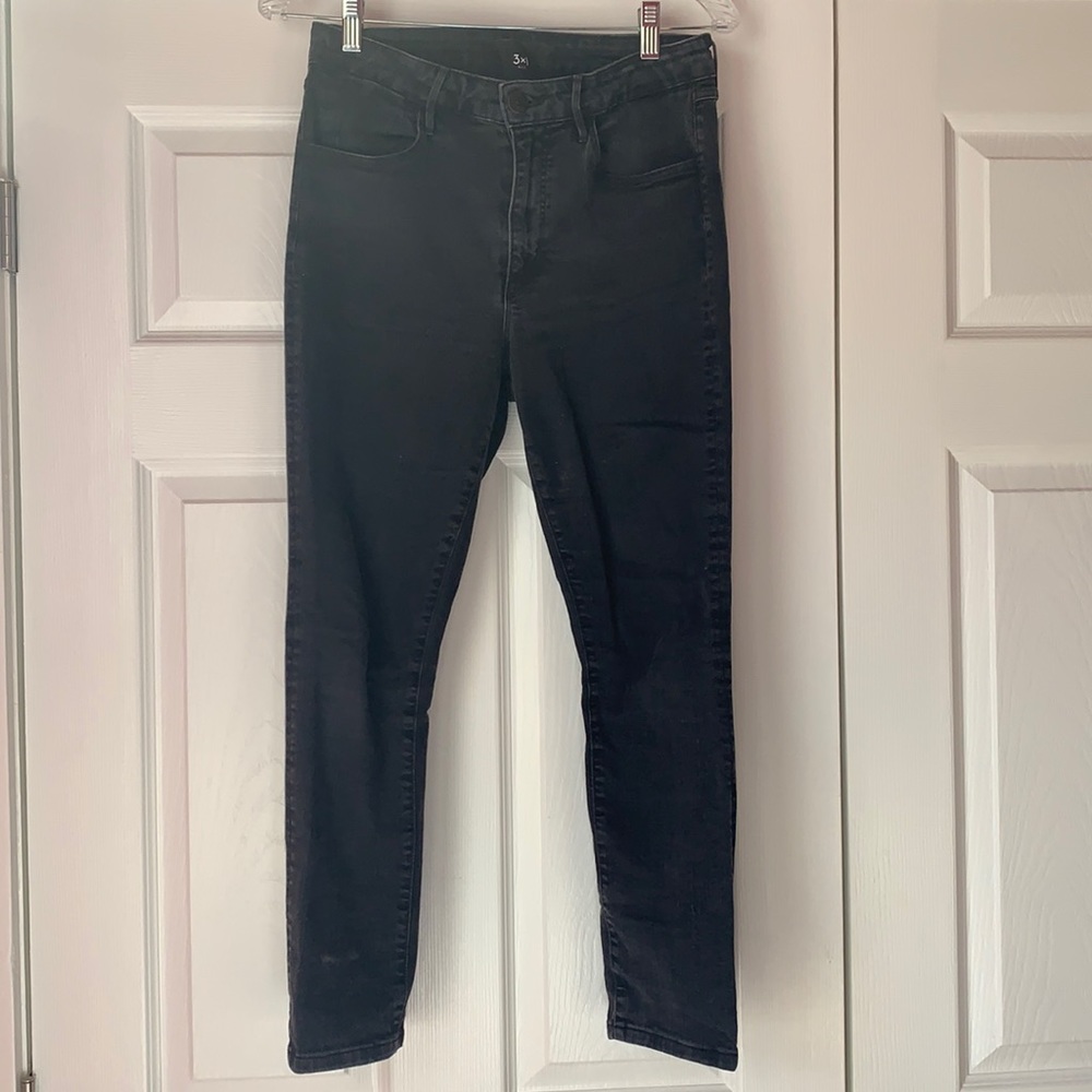 3x1 COVE W3 Channel Seam High Rise Skinny Stretch Jeans 28 - Picture 4 of 16